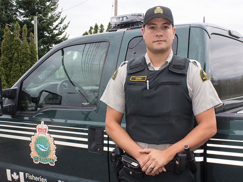 Fisheries and Oceans Canada Powell River officer Ben Rahier