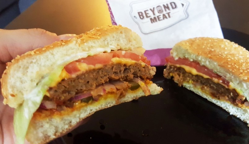 A&W beyond meat burger