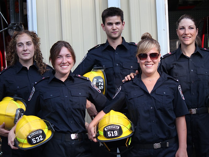 Malaspina Volunteer Fire Department members