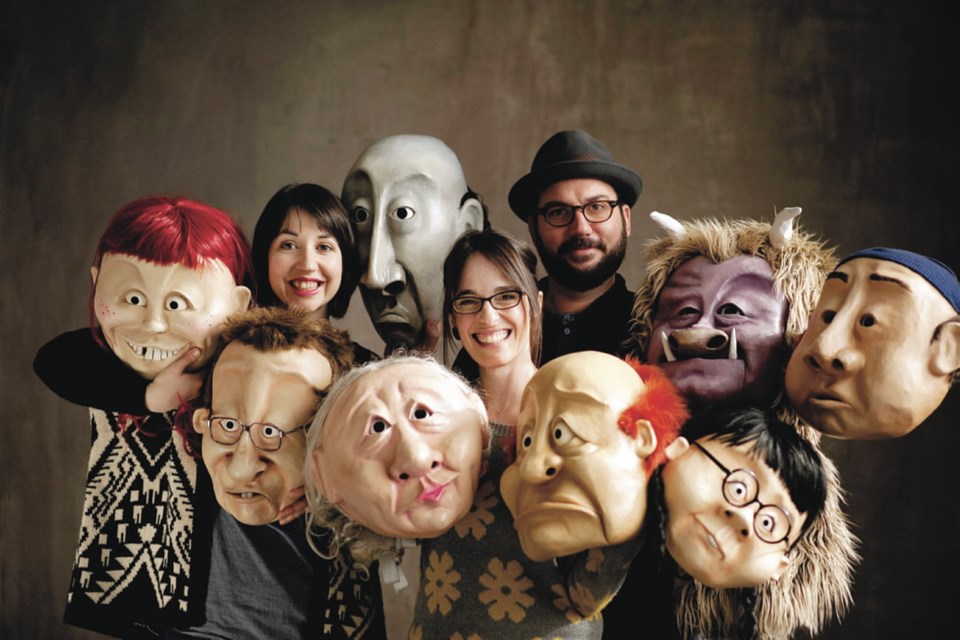 University of Victoria graduate Kate Braidwood, centre, leads physical theatre troupe the Wonderheads in The Wild, a dialogue-free Fringe Festival act that has been described as Pixar meets Manga pioneer Hayao Miyazaki.