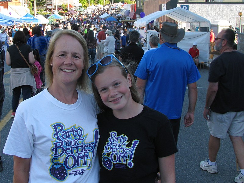 Powell River resident Kris Carlson [left] and Ainsley Hannah