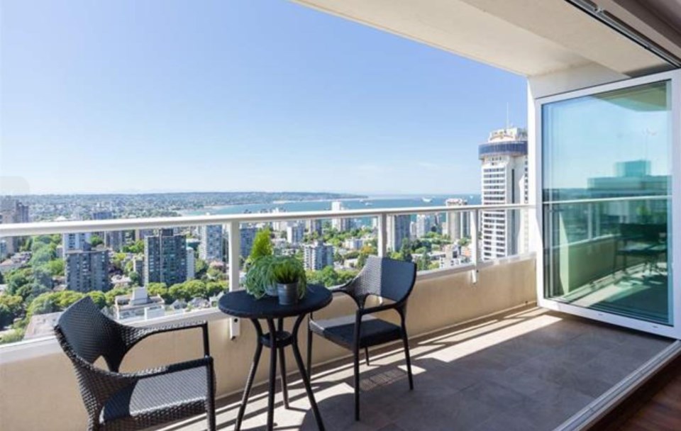 Jervis Street penthouse balcony