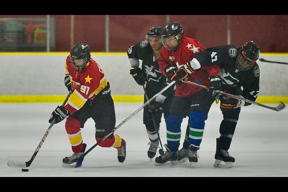 Over 100 players got a jump on the upcoming hockey season for a great cause last weekend at the fifth annual Richmond Kidport Jamboree at the Richmond Ice Centre.