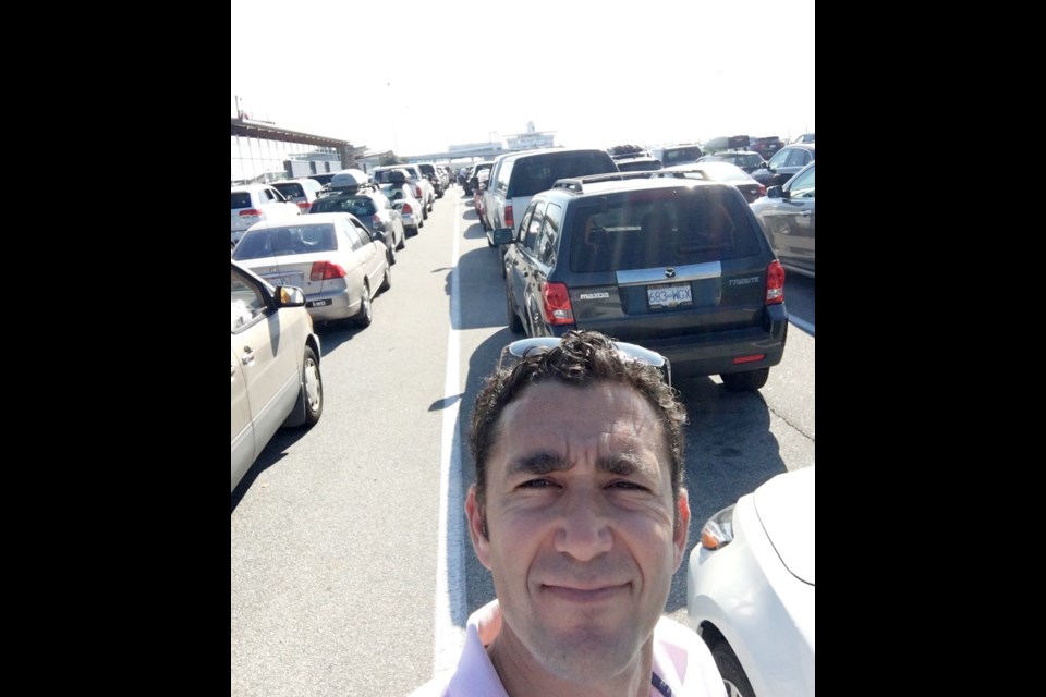 Andy Chasin was among those waiting in the car lineup at Tsawwassen for a ferry to Swartz Bay on Friday. At 4:30 p.m., he was hoping to catch the next ferry, after not being able to board two in a row.