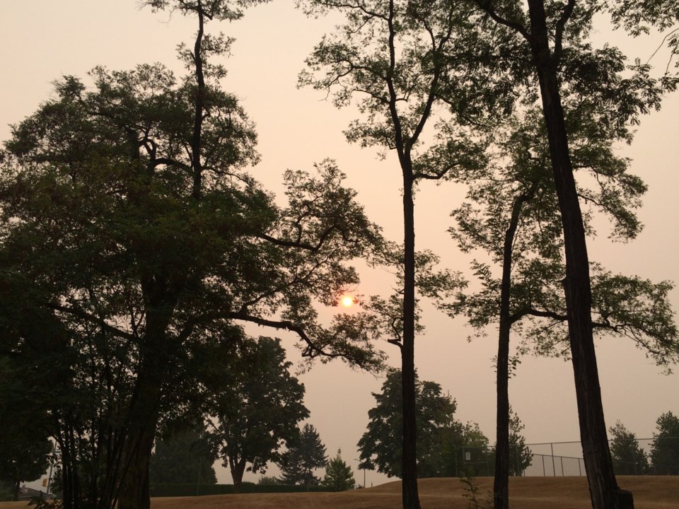 sky, haze, Burnaby, Cariboo Park