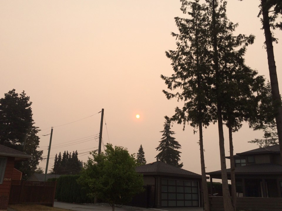 Burnaby, air quality, haze