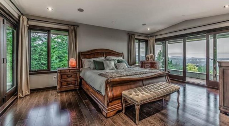 British Properties lake view house master bedroom