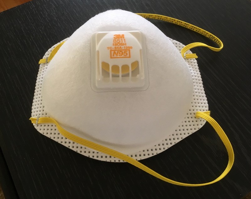 Photo N95 respirator mask