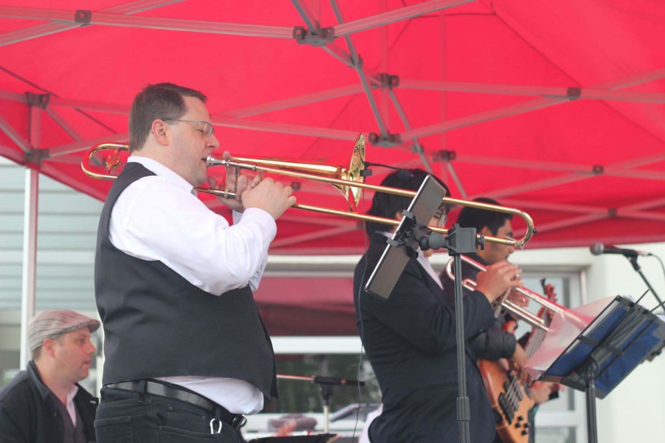 The 2018 Steveston Dragon Boat Festival had a Latin theme and performers entertained paddlers and spectators throughout the day. Photo: Alyse Kotyk