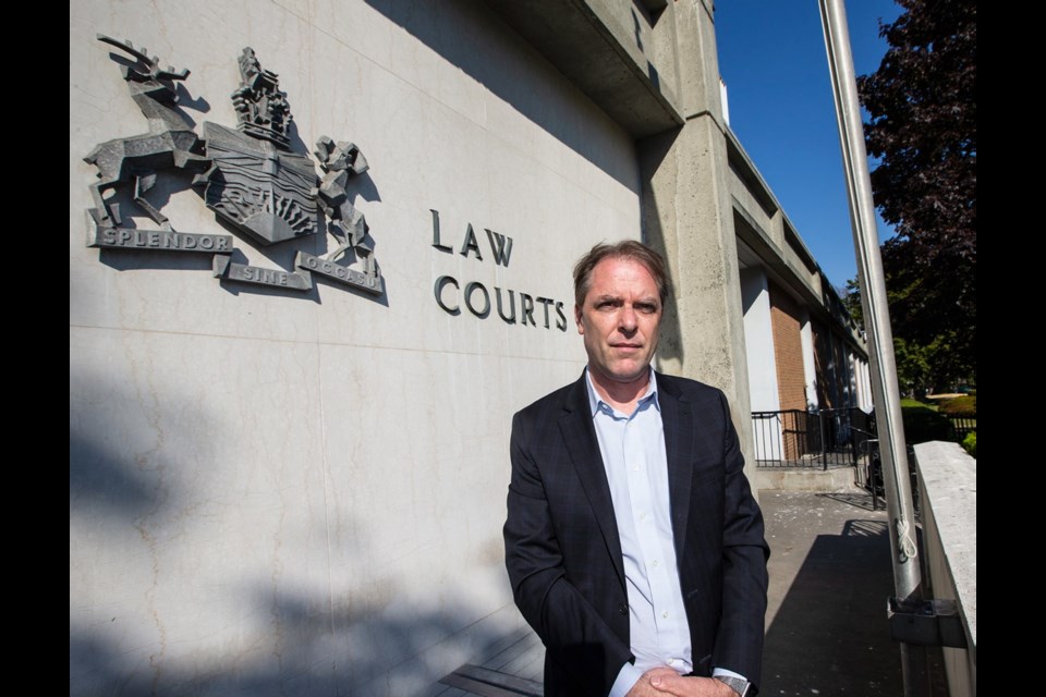 Lawyer Paul Doroshenko at the Victoria Courthouse: "Legal challenge is inevitable."
