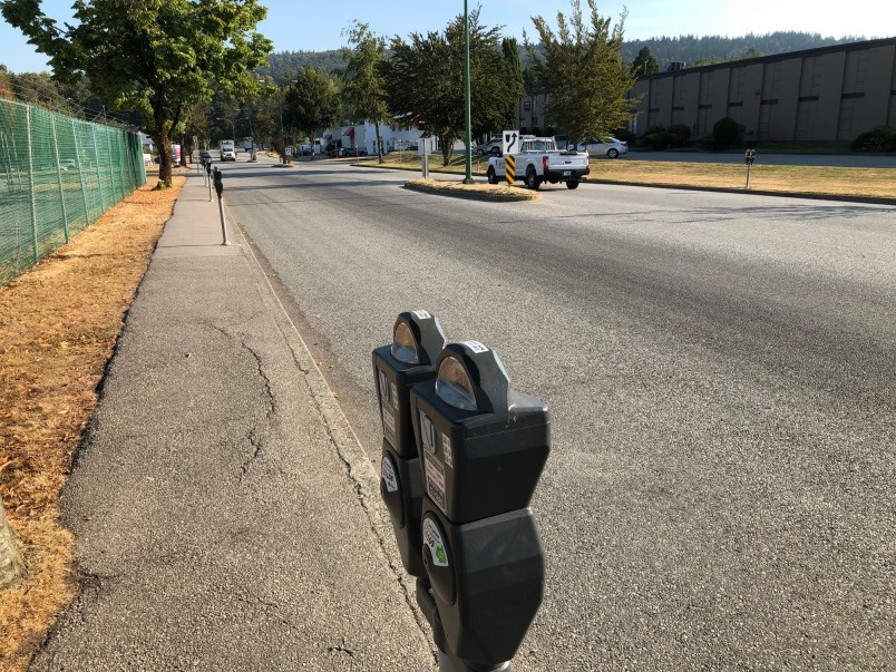 parking meters, Lake City Way