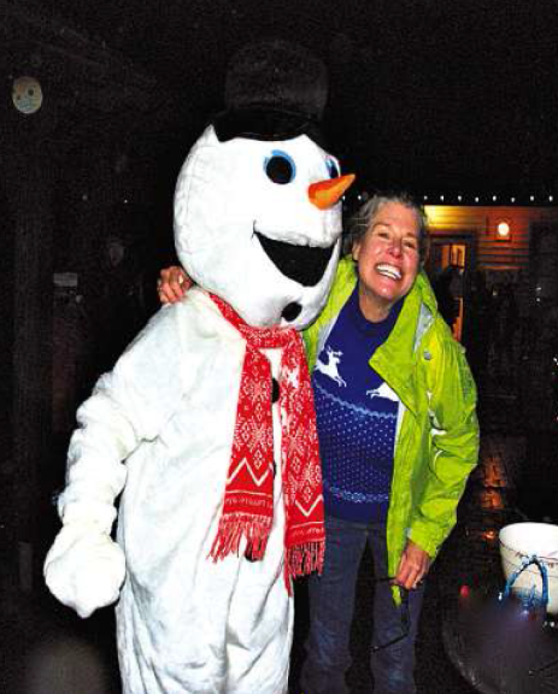 Basia and Snow Man