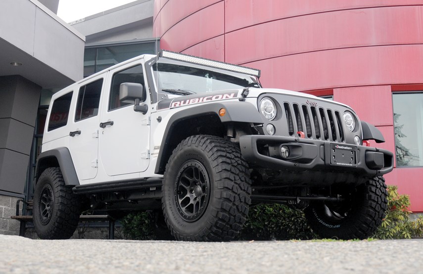 The new Wrangler is one of the most comfortable and practical Jeeps yet, the kind of vehicle you can drive every day. It also happens to have doors that you can take off and off-road capabilities to take you places where nearly no other vehicle can go in this wild province. It is available at Destination Chrysler in North Vancouver. photo Mike Wakefield, North Shore News