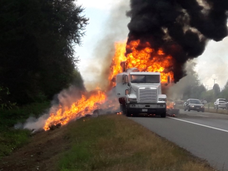 Truck fire