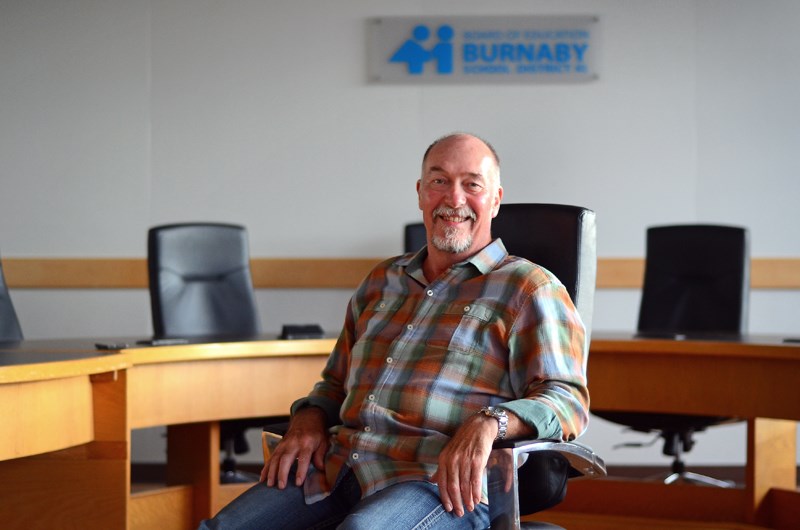 Longtime Burnaby school board trustee Ron Burton retired in June after 31 years of service.