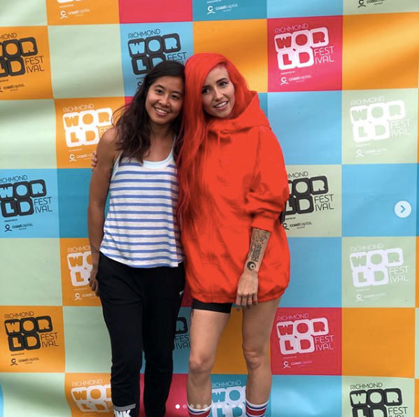 Melanie Eng met Lights before her headline performance at the Richmond World Festival. Photo: Richmond World Festival