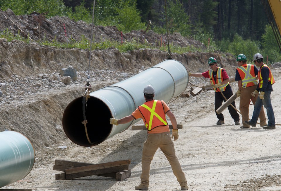 Trans Mountain pipeline construction