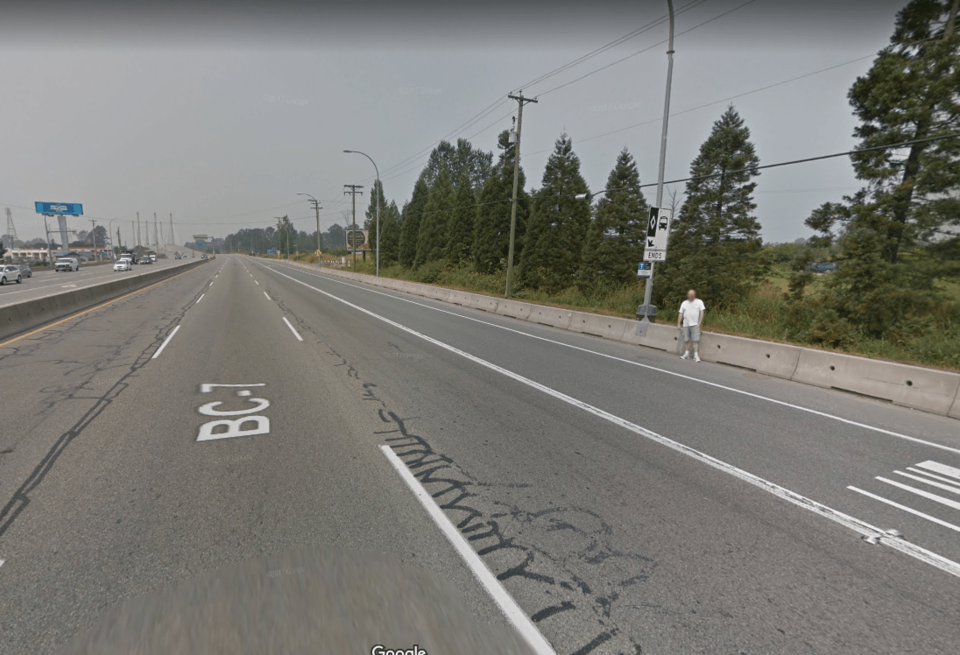 Lougheed Highway bus stop