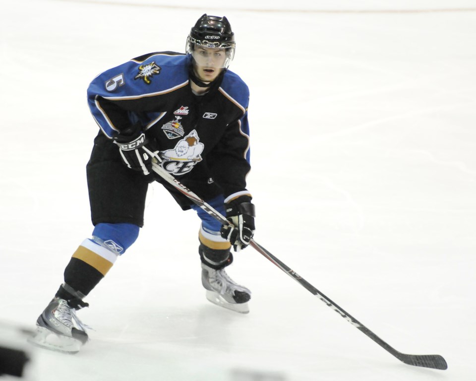 Jagger Dirk of the Kootenay Ice at the 2011 Memorial Cup.