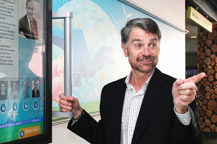 Bryan Tisdall inside Science World in 2014. Photo: Science World