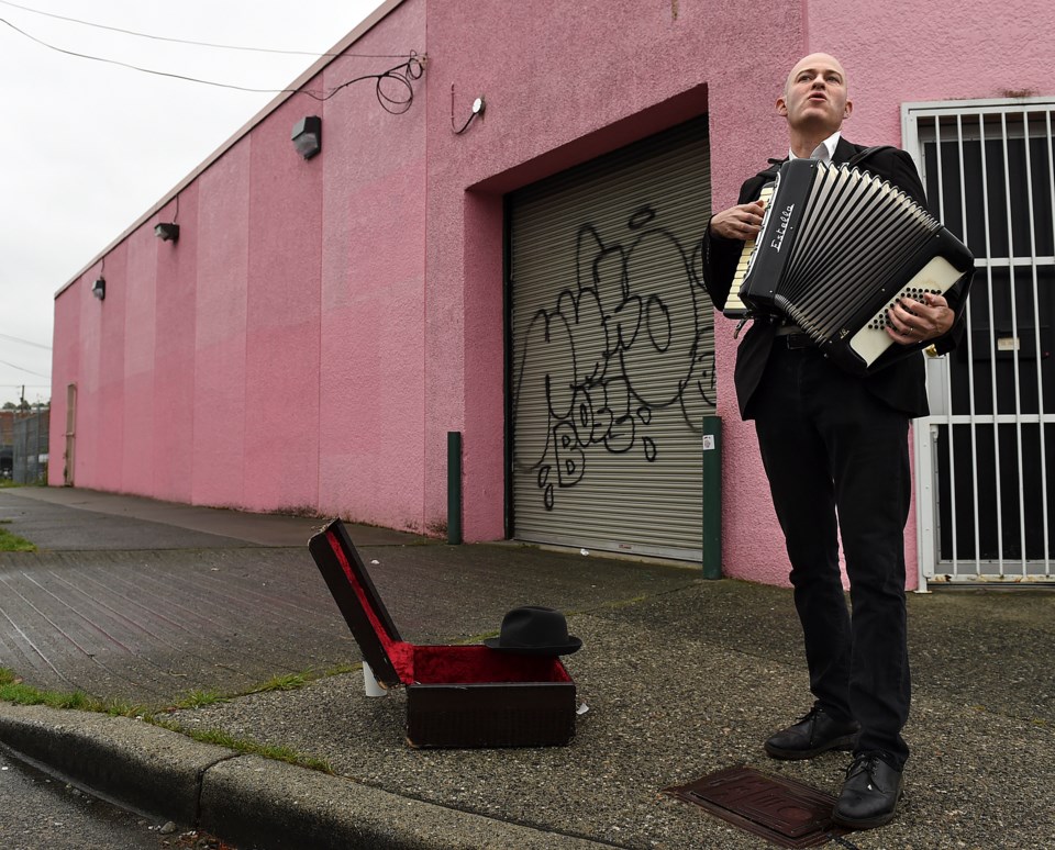 Geoff Berner plays the 11th annual Accordion Noir Festival, which runs Sept. 14 to 16 at the WISE Ha