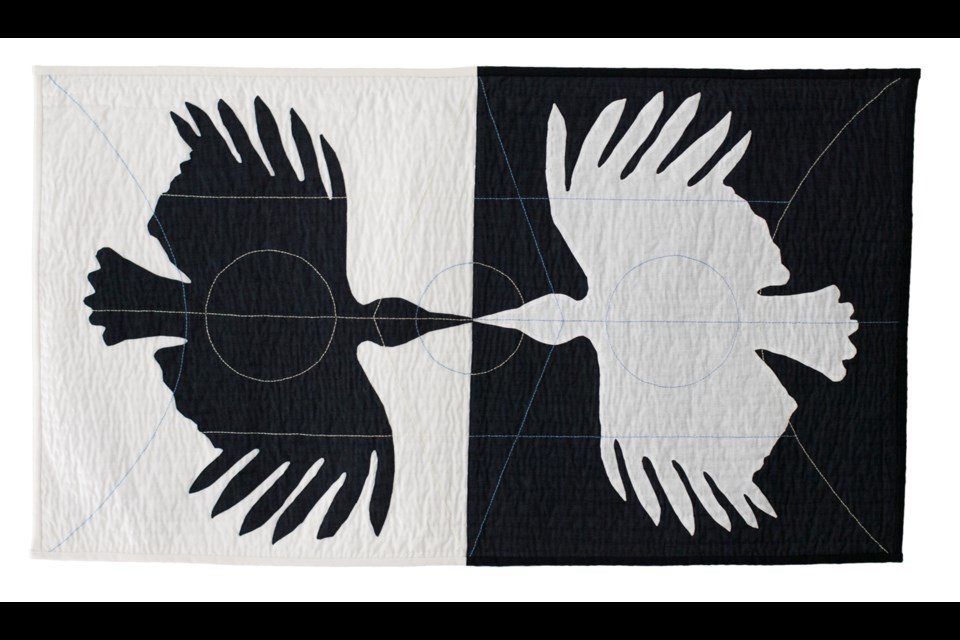 The work of Jennie Johnston is on display in Commonalities: Our Relationship With Crows.
