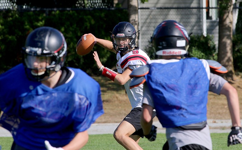 Former receiver Matt Lew-Henrickson is taking on a new role with the Terry Fox Ravens, looking for receivers as the team's new quarterback following the departure of previous pivots Jevaun Jacobsen and Stu Phillips.
