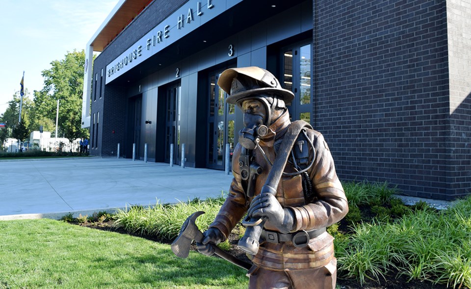 Firefighter statue