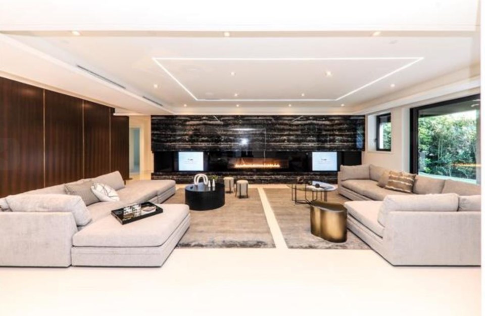 British Properties contemporary mansion family room