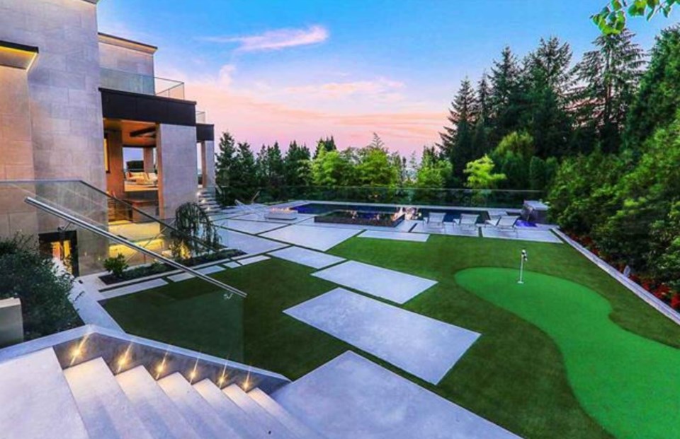 British Properties contemporary mansion golf green