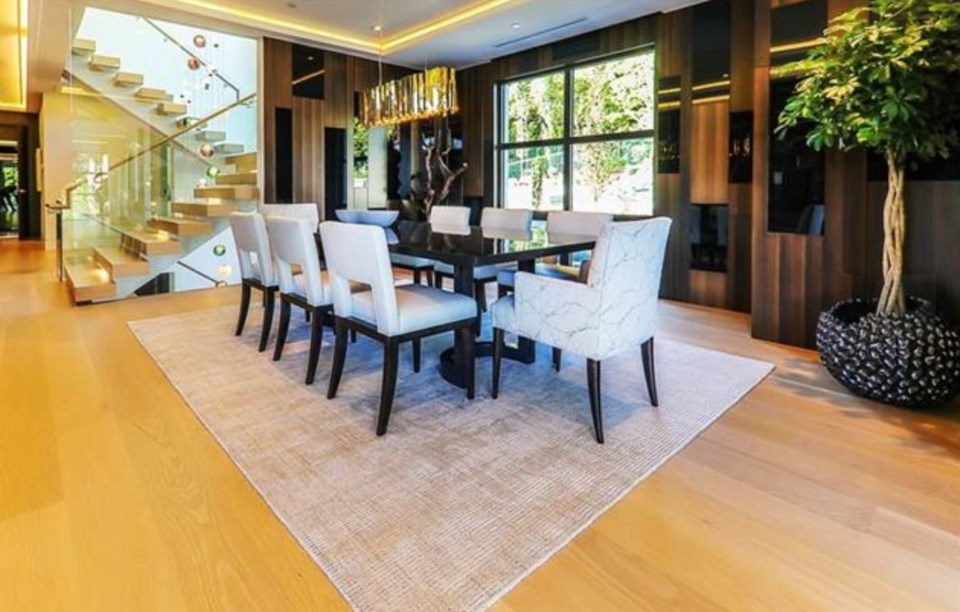 British Properties contemporary mansion dining room