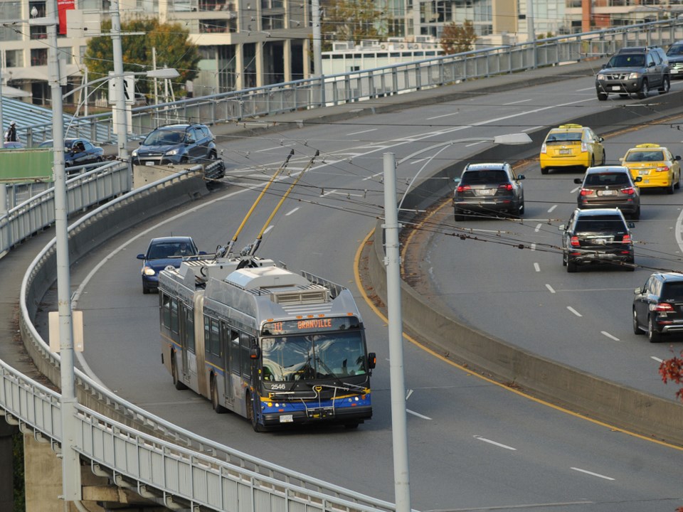 You might want to avoid driving across the Granville Bridge this weekend. Photo Dan Toulgoet