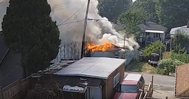 East Vancouver fire