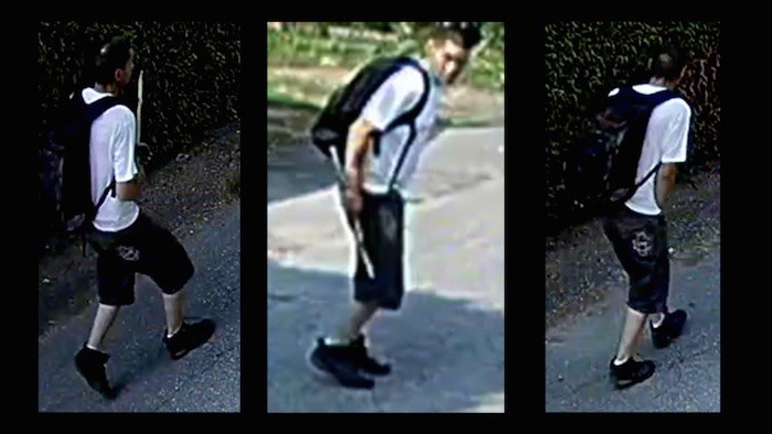 Screen grabs from the video released by the VPD earlier this week.