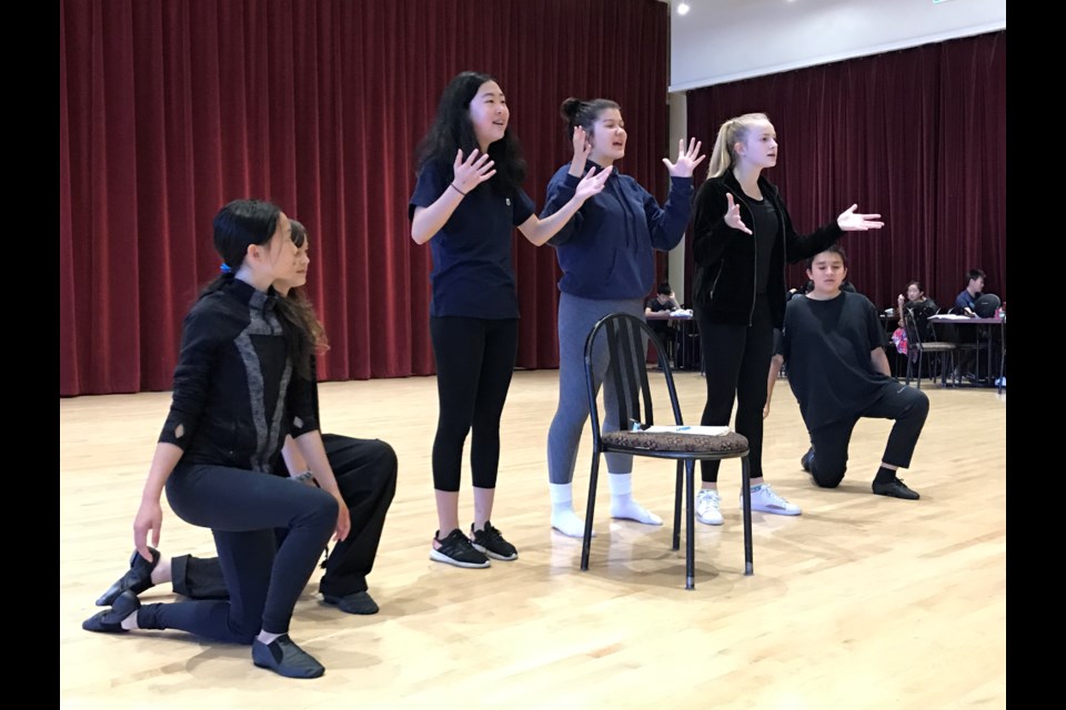 Performers with the Children's Theatre of Richmond Association rehearse for their production of the Little Mermaid. Photo: Children's Theatre of Richmond Association