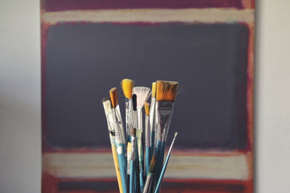 Art, stock photo, paint brushes