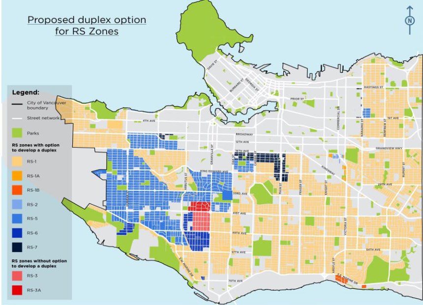 City of Vancouver map