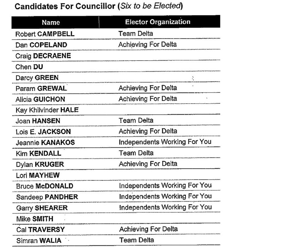 council candidates