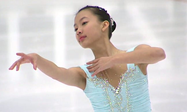Connaught's Annie Lin turned in a career best performance skating on her home ice at last weekend's ISU Junior Grand Prix.