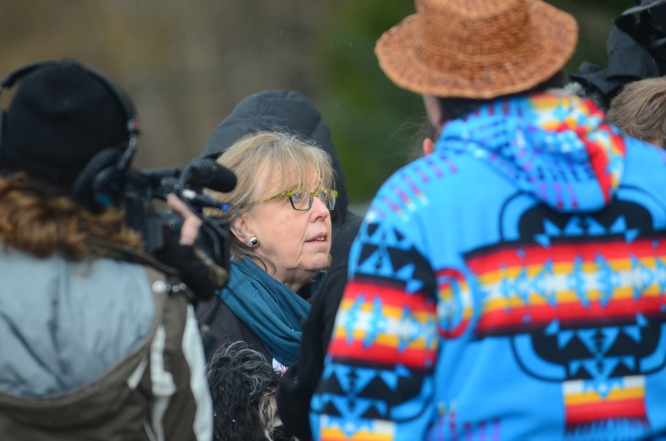 Elizabeth May, pipeline protest, arrest