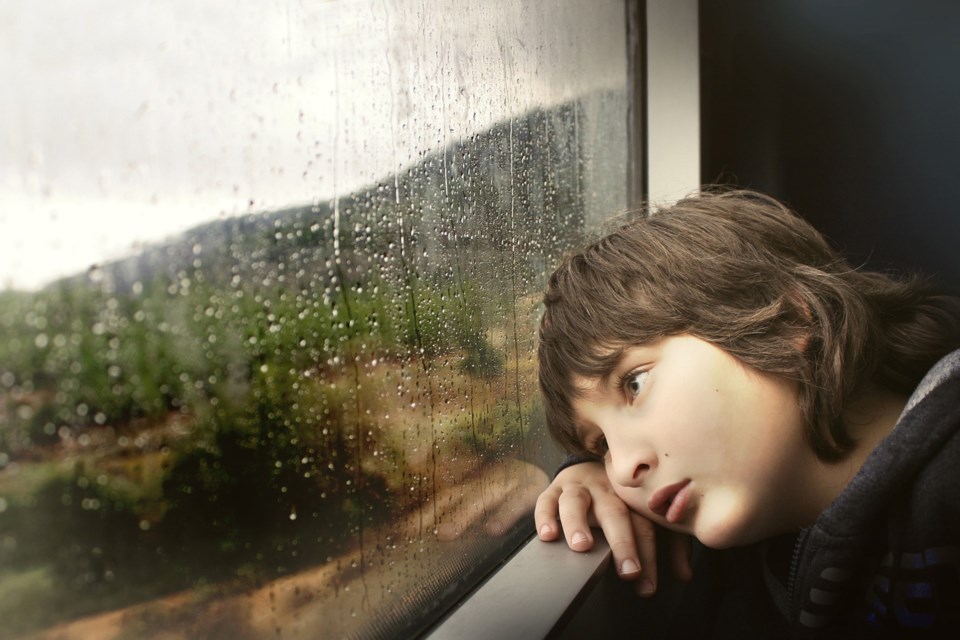 bored child, stock photo