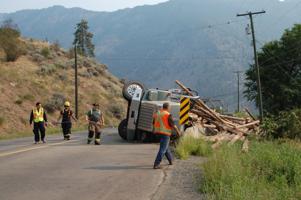 No charges logging truck