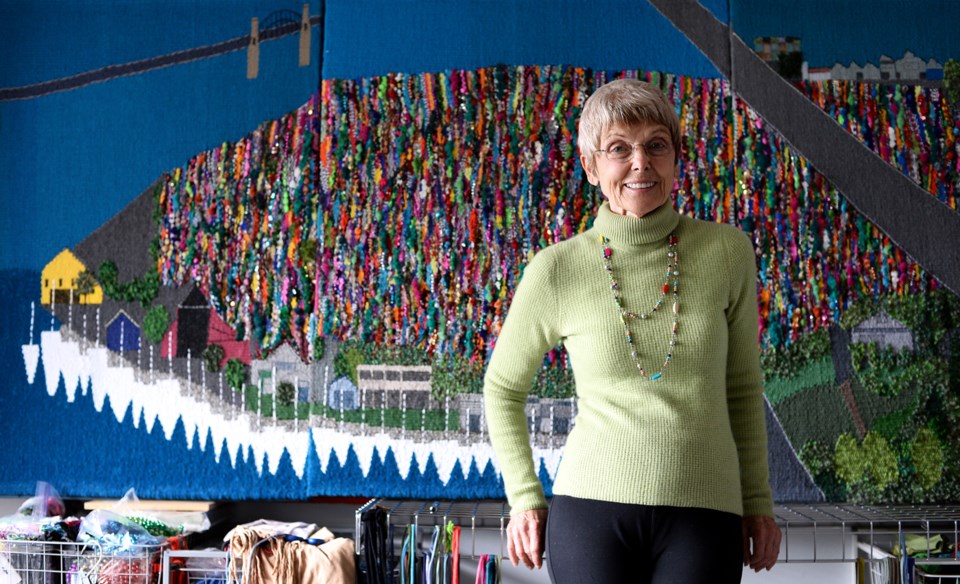 Textile artist Sola Fiedler’s new exhibit “Leap and the Loom Will Appear” showcases the colourful an