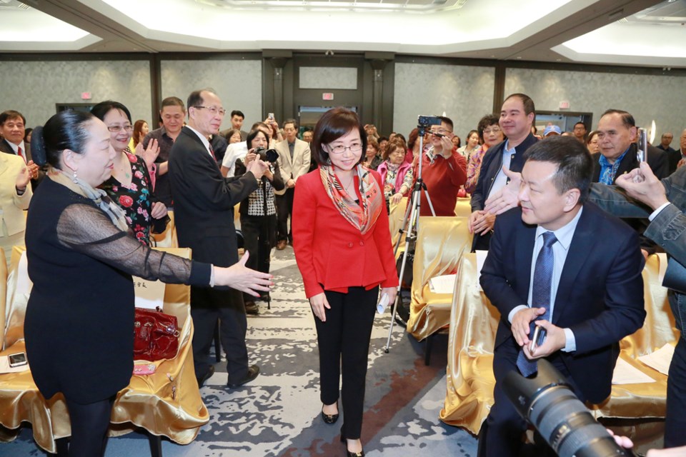 Hong Guo announced her mayoral bid in June. File photo