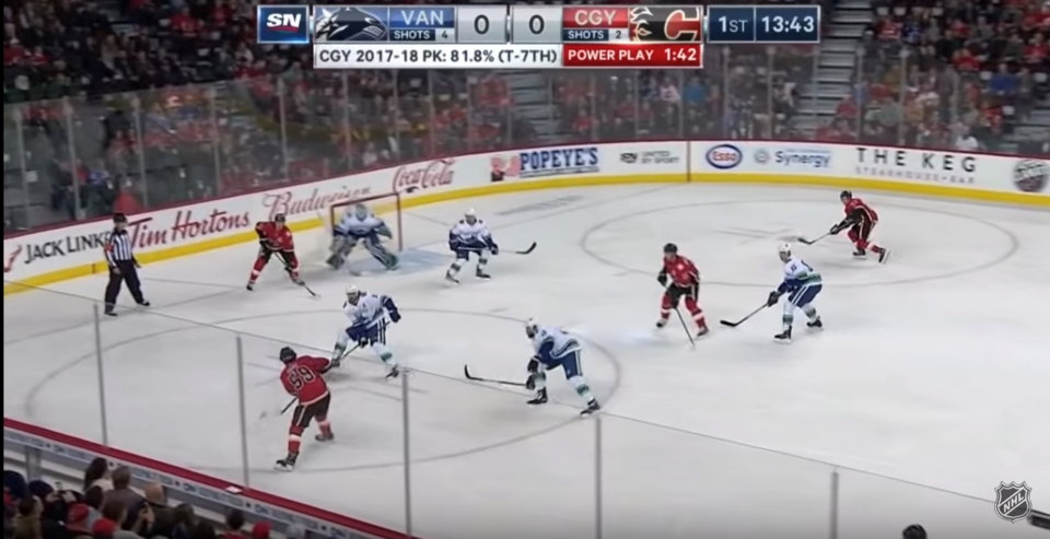 Penalty kill issue - Vancouver at Calgary, preseason 2018