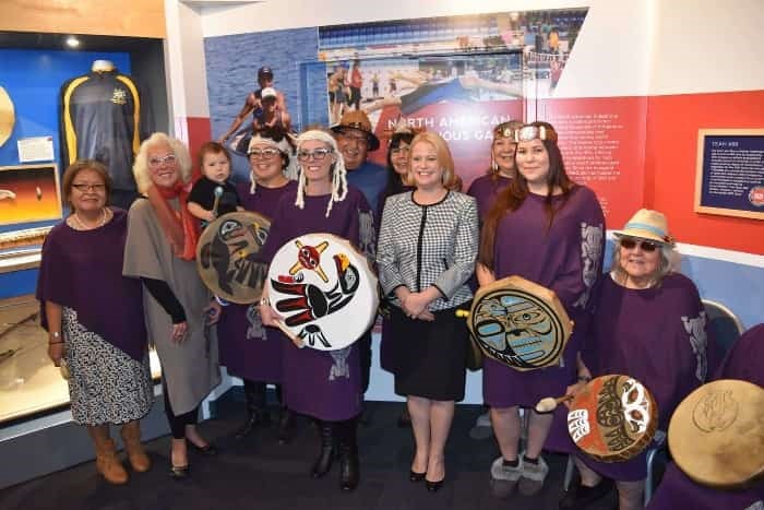 The Indigenous Sport Gallery opened in the B.C. Sports Hall of Fame today. Photo B.C. Sports Hall of