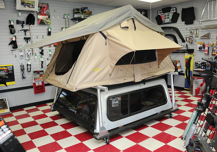 Rooftop tents are a big seller in the off-road world these days. You can set them up anywhere and sleep comfortably knowing you’re off the ground. photo Cindy Goodman, North Shore News