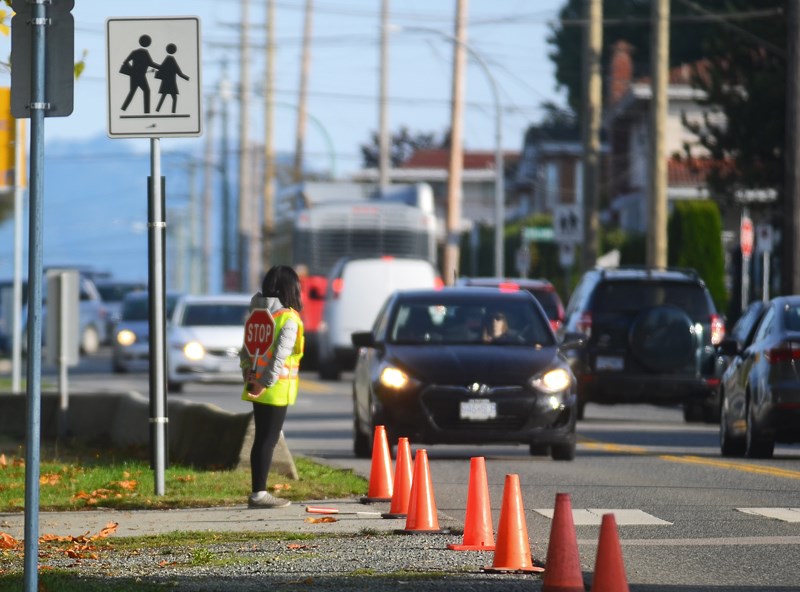 Kitchener Elementary, crossing guard, crosswalk