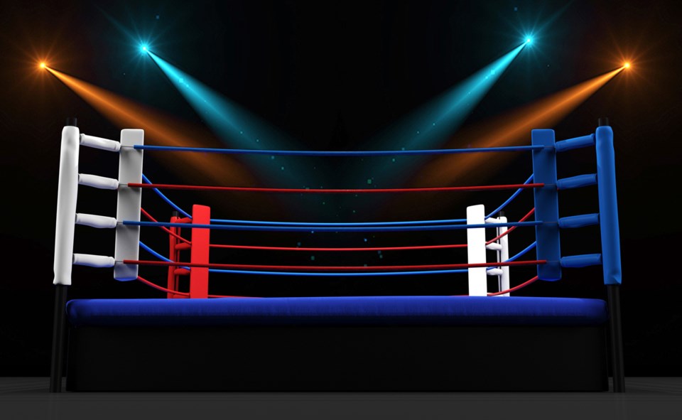 boxing ring, stock photo