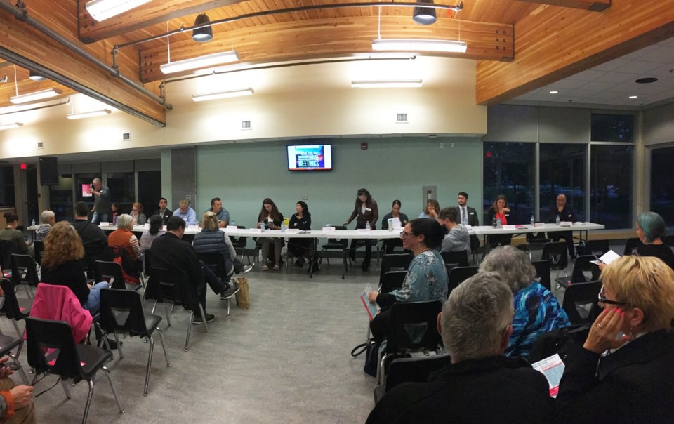 all-candidates meeting, Queensborough